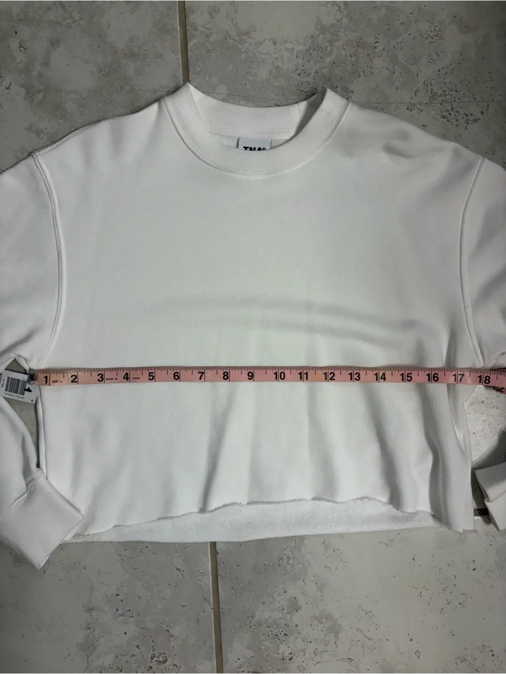 Aritzia | TNA Boyfriend Cropped Crewneck Sweatshirt | Sz 2XS (Fits like Sz S) - Picture 11 of 12